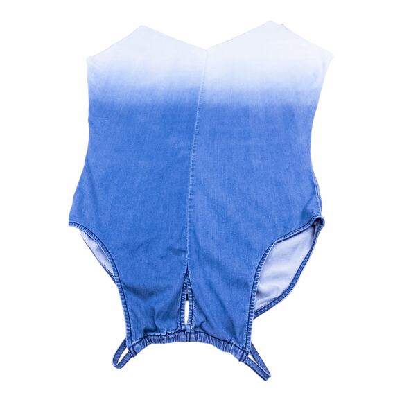 INC Denim Ombre Handkerchief Hem Dress - XL - Picture 3 of 6